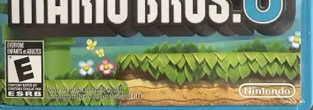 New Super Mario Bros. U, the ESRB box on its front
