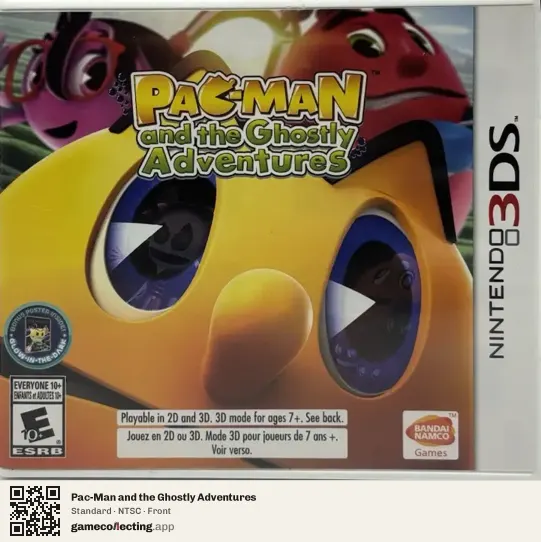 Pac-Man and the Ghostly Adventures Nintendo 3DS, NTSC box front