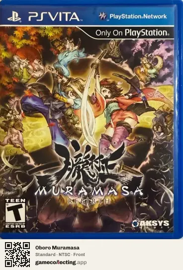 Oboro Muramasa PlayStation Vita, NTSC box front