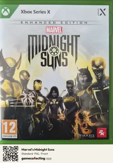 Marvel's Midnight Suns Xbox Series X, PAL box front