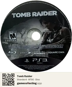 Tomb Raider PlayStation 3, NTSC disc