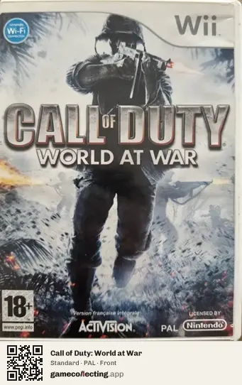 Call of Duty: World at War Nintendo Wii, PAL box front