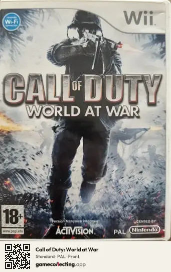 Call of Duty: World at War Nintendo Wii, PAL box front