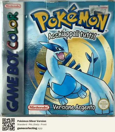 Pokémon Silver Version Game Boy Color, Italy box front