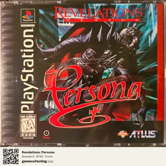 Revelations: Persona PlayStation, NTSC box front