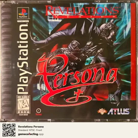 Revelations: Persona PlayStation, NTSC box front