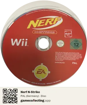 Nerf N-Strike Nintendo Wii, PAL disc