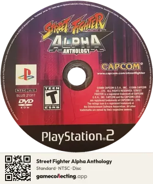 Street Fighter Alpha Anthology PlayStation 2, NTSC disc