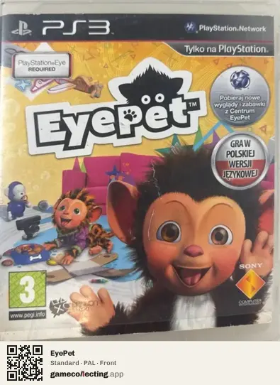 EyePet PlayStation 3, PAL box front