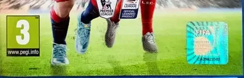 FIFA 16, the PEGI square on its front