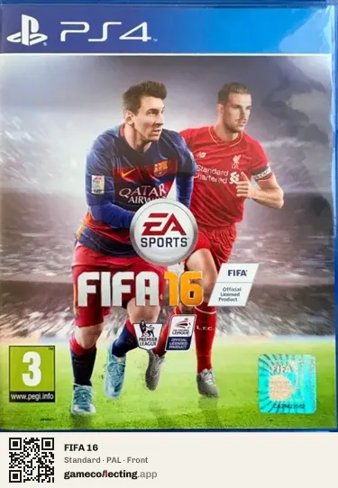 FIFA 16 PlayStation 4, PAL box front