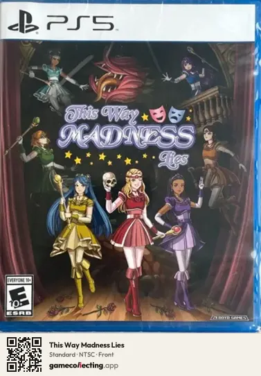 This Way Madness Lies PlayStation 5, NTSC box front