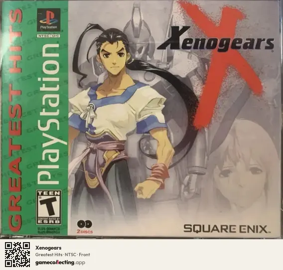 Xenogears PlayStation, NTSC box front