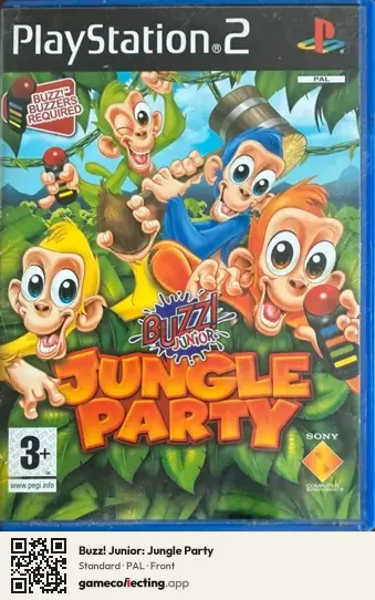 Buzz! Junior: Jungle Party PlayStation 2, PAL box front