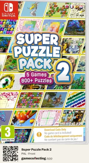 Super Puzzle Pack 2 Nintendo Switch, PAL box front