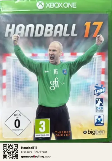 Handball 17 Xbox One, PAL box front