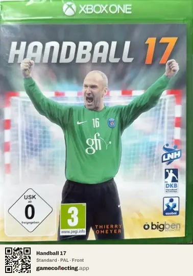 Handball 17 Xbox One, PAL box front