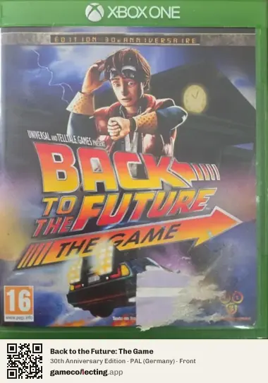 Back to the Future: The Game Xbox One, Germany box front