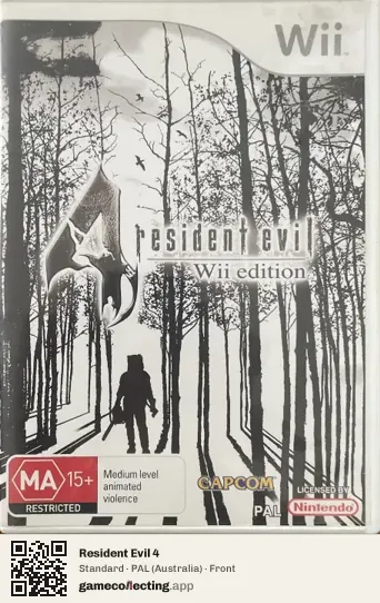 Resident Evil 4 Nintendo Wii, Australia box front