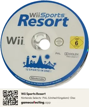 Wii Sports Resort Nintendo Wii, PAL disc