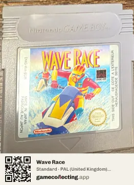 Wave Race Game Boy, PAL cartridge label