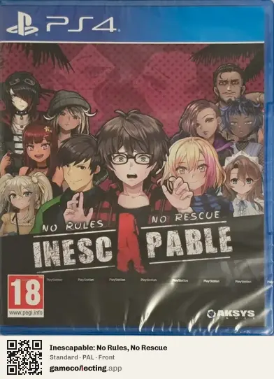 Inescapable: No Rules, No Rescue PlayStation 4, PAL box front