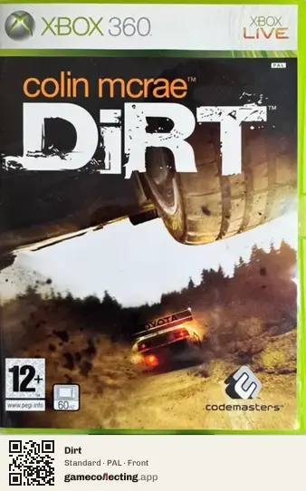 Dirt Xbox 360, PAL box front