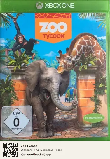Zoo Tycoon Xbox One, Germany box front