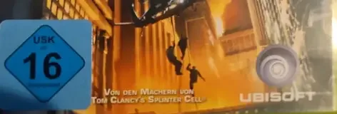 Tom Clancy's Rainbow Six 3, the USK square on its front
