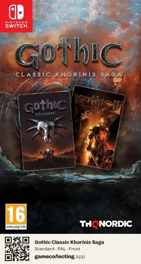 Gothic Classic Khorinis Saga Nintendo Switch, PAL box front