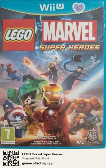 LEGO Marvel Super Heroes Nintendo Wii U, PAL box front
