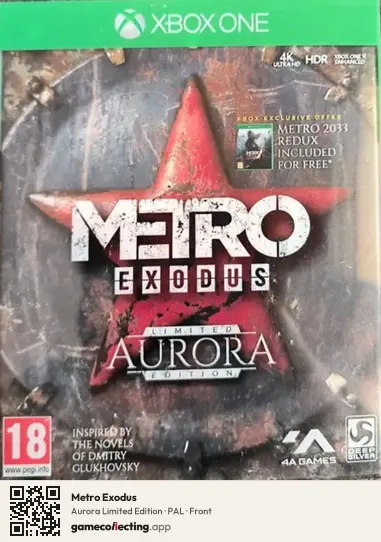 Metro Exodus Xbox One, PAL box front
