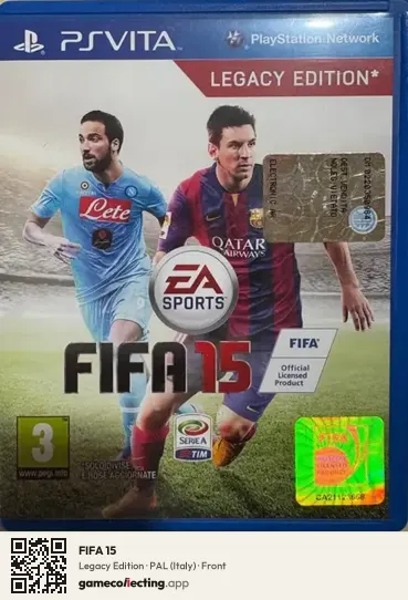 FIFA 15 PlayStation Vita, Italy box front