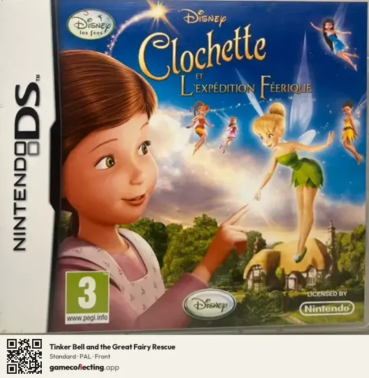 Tinker Bell and the Great Fairy Rescue Nintendo DS, PAL box front