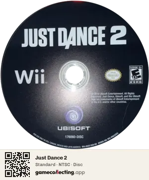 Just Dance 2 Nintendo Wii, NTSC disc