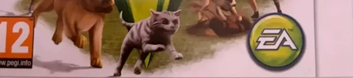 The Sims 3: Pets, the PEGI square on its front