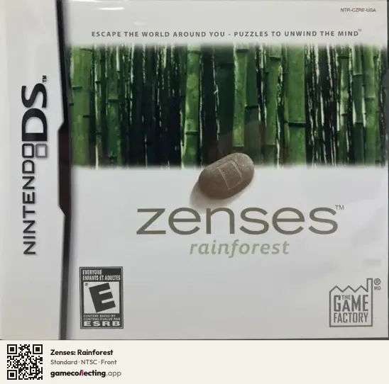 Zenses: Rainforest Nintendo DS, NTSC box front