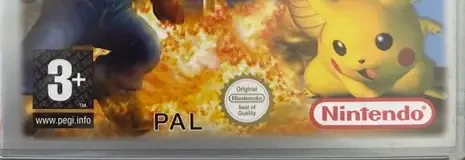 Super Smash Bros. Melee, the PEGI square on its front