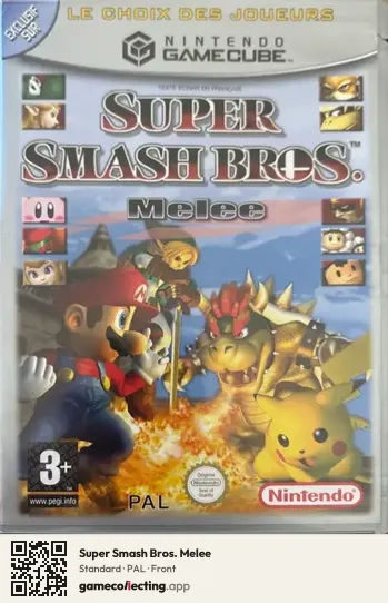 Super Smash Bros. Melee Nintendo GameCube, PAL box front