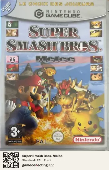Super Smash Bros. Melee Nintendo GameCube, PAL box front