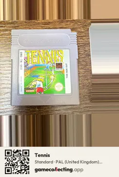 Tennis Game Boy, PAL cartridge label