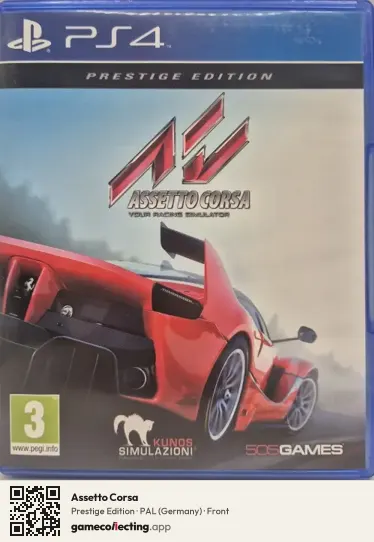 Assetto Corsa PlayStation 4, Germany box front