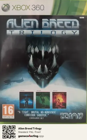 Alien Breed Trilogy Xbox 360, PAL box front