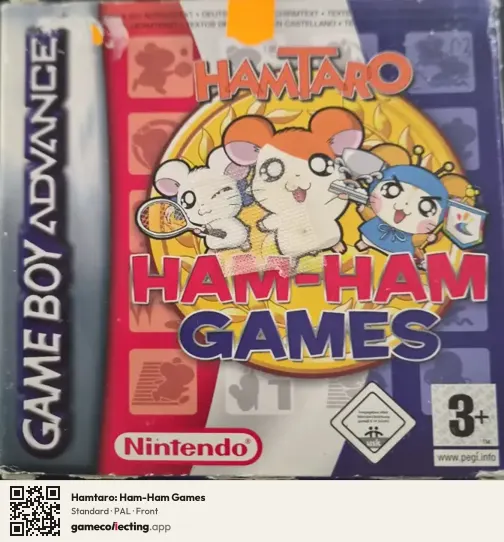 Hamtaro: Ham-Ham Games Game Boy Advance, PAL box front