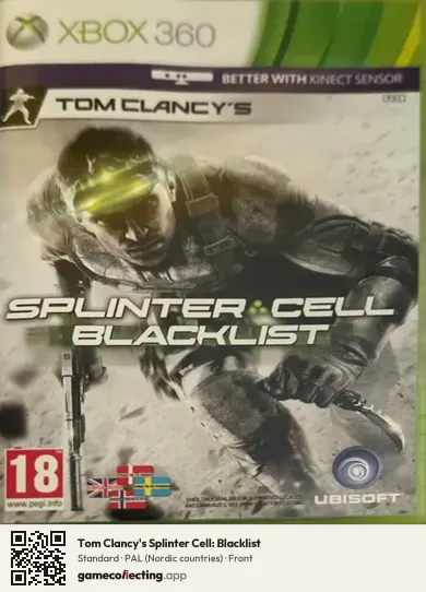 Tom Clancy's Splinter Cell: Blacklist Xbox 360, Nordic countries box front