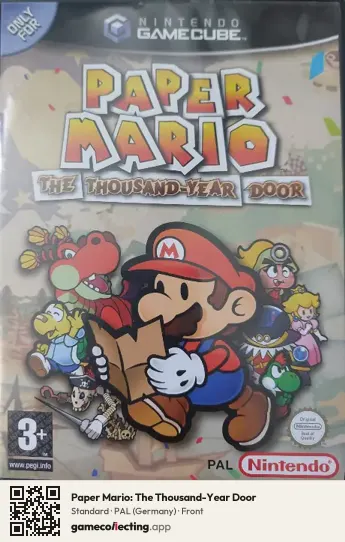 Paper Mario: The Thousand-Year Door Nintendo GameCube, Germany box front