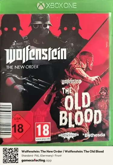 Wolfenstein: The New Order / Wolfenstein: The Old Blood Xbox One, Germany box front