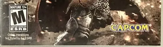 Dragon's Dogma, the ESRB box on its front