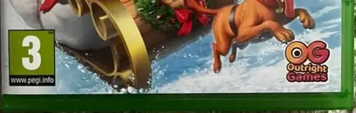 The Grinch: Christmas Adventures, the PEGI square on its front