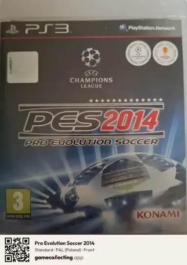 Pro Evolution Soccer 2014 PlayStation 3, Poland box front